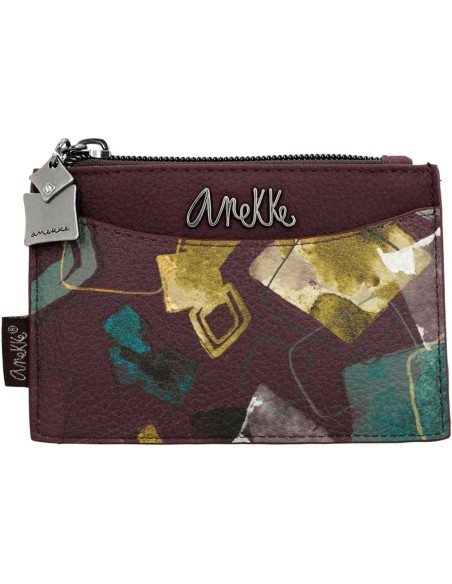 Tarjetero Monedero Anekke Evolution Burdeos