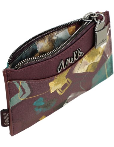Tarjetero Monedero Anekke Evolution Burdeos