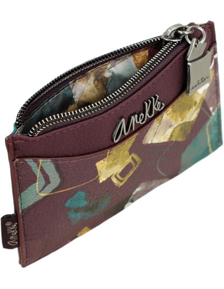 Tarjetero Monedero Anekke Evolution Burdeos