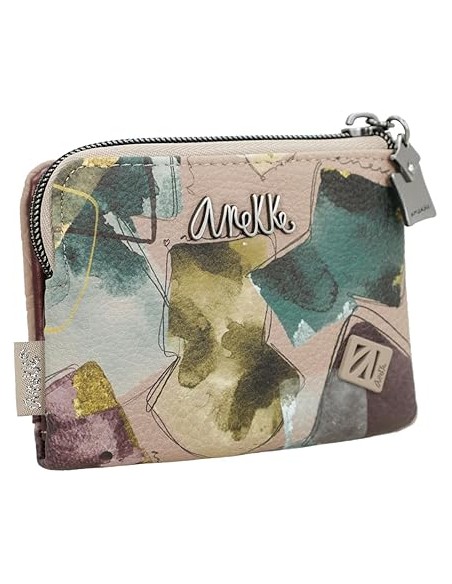 Billetero Monedero Pequeño Blando Mujer Anekke Evolution Beige Billetero Monedero Pequeño Blando Mujer Anekke Evolution Beige