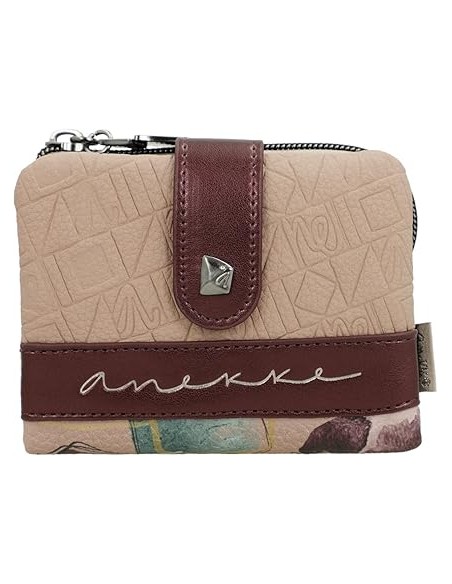 Billetero Monedero Pequeño Blando Mujer Anekke Evolution Beige Billetero Monedero Pequeño Blando Mujer Anekke Evolution Beige