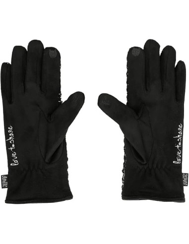 Guantes Tejido Mujer Anekke Negro
