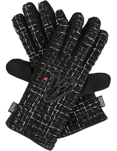 Guantes Tejido Mujer Anekke Negro