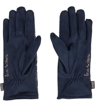 Guantes Tejido Mujer Anekke Azul 2