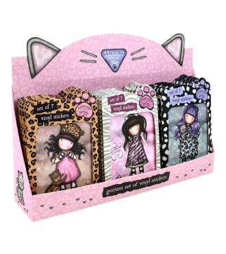 EXPOSITOR 18 PACKS PEGATINAS GORJUSS™ "PURRRRRFECT LOVE"