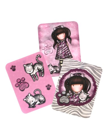 EXPOSITOR 18 PACKS PEGATINAS GORJUSS™ "PURRRRRFECT LOVE"