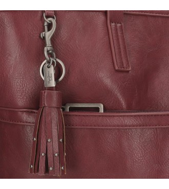 7232142 MOCHILA 25CM. PJL BERA BURDEOS