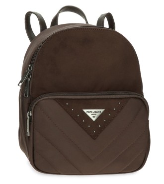 7222142 MOCHILA 25CM. PJL NATALIE MARRON 2