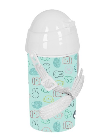 BOTELLA 500ml APERTURA AUTOM. CON PAJITA MIFFY "FRIENDS" ...