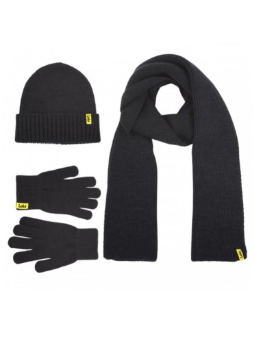 Set Gorro-Bufanda-Guantes Lois Negro