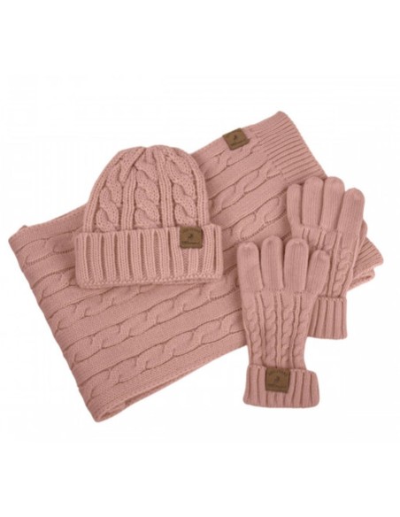 Set Gorro-Bufanda-Guantes Lois Rosa Set Gorro-Bufanda-Guantes Lois Rosa