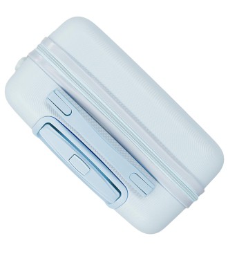 4181111 TROLLEY ABS 55CM. 4R. MERMAID KITTY AZUL CLARO 2