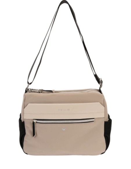 Bolso Bandolera Doble Pepe Moll Veronica Tri-Taupe Bolso Bandolera Doble Pepe Moll Veronica Tri-Taupe