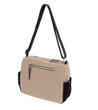 Bolso Bandolera Doble Pepe Moll Veronica Tri-Taupe 2