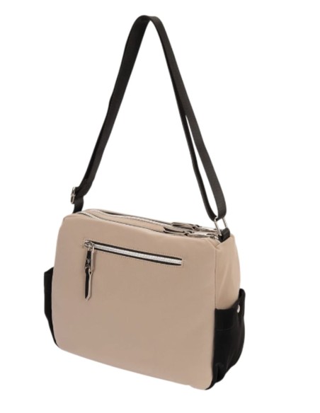 Bolso Bandolera Doble Pepe Moll Veronica Tri-Taupe Bolso Bandolera Doble Pepe Moll Veronica Tri-Taupe