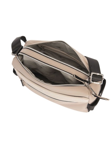 Bolso Bandolera Doble Pepe Moll Veronica Tri-Taupe Bolso Bandolera Doble Pepe Moll Veronica Tri-Taupe