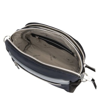 Bolso Bandolera Doble Pepe Moll Veronica Tri-Navy 2