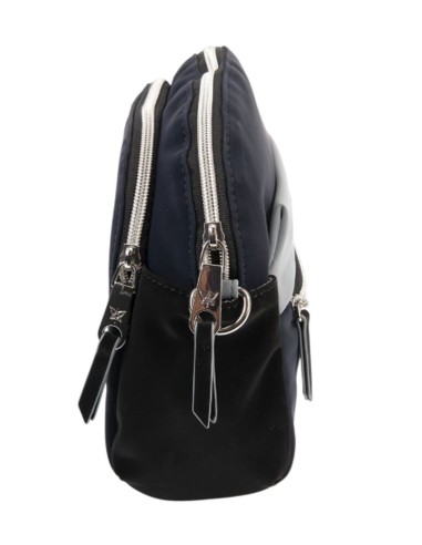 Bolso Bandolera Doble Pepe Moll Veronica Tri-Navy