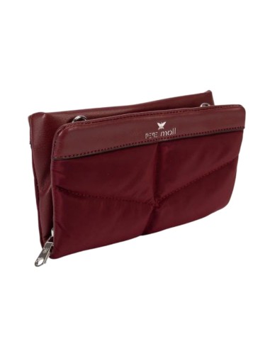 Bolso Bandolera/Cartera Pepe Moll Leonor Burdeos