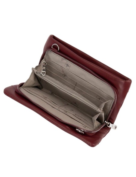 Bolso Bandolera/Cartera Pepe Moll Leonor Burdeos Bolso Bandolera/Cartera Pepe Moll Leonor Burdeos