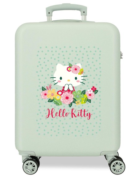 4121111 TROLLEY ABS 55CM. 4R. FLORAL KITTY MENTA 4121111 TROLLEY ABS 55CM. 4R. FLORAL KITTY MENTA