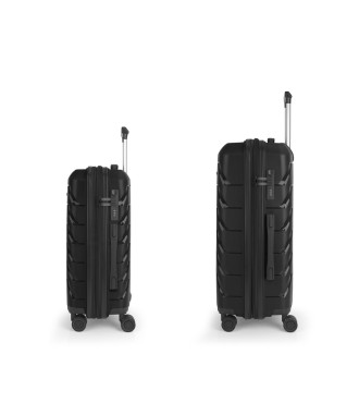 Set 2 Maletas C22-M  Gabol Origami Negro 2