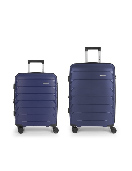 Set 2 Maletas C22-M  Gabol Origami Azul