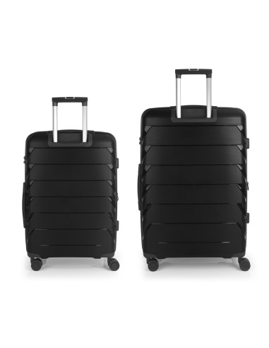 Set 2 Maletas M-L Gabol Origami Negro