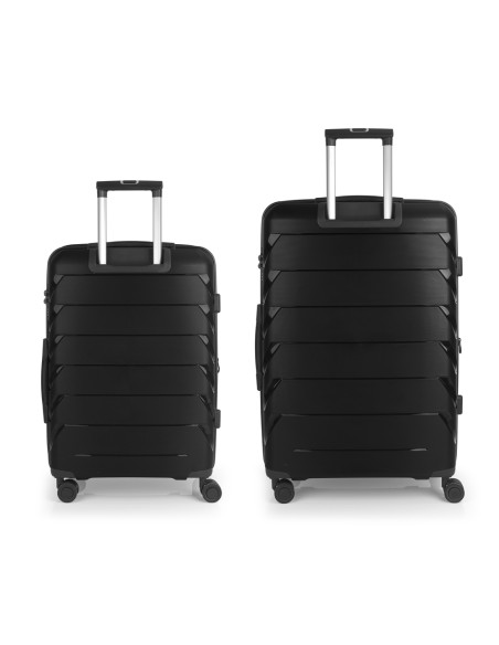 Set 2 Maletas M-L Gabol Origami Negro Set 2 Maletas M-L Gabol Origami Negro