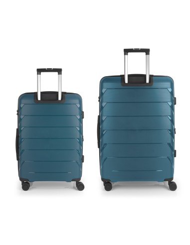 Set 2 Maletas M-L Gabol Origami Turquesa