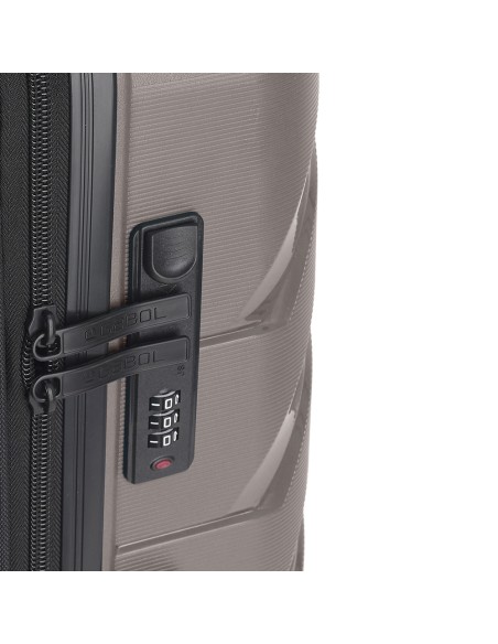 Maleta Trolley Mediano Gabol Origami Piedra Maleta Trolley Mediano Gabol Origami Piedra