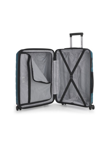 Maleta Trolley Mediano Gabol Origami Turquesa