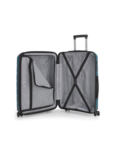 Maleta Trolley Mediano Gabol Origami Turquesa Maleta Trolley Mediano Gabol Origami Turquesa
