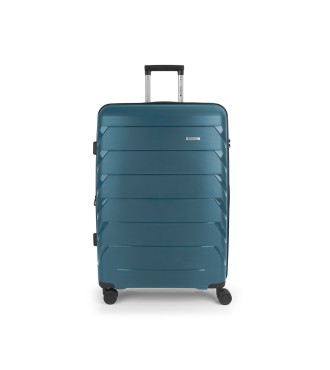 Maleta Trolley Grande Gabol Origami Turquesa