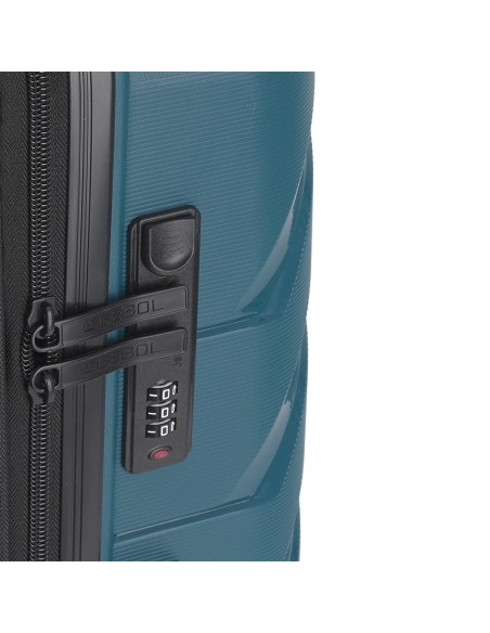 Maleta Trolley Grande Gabol Origami Turquesa Maleta Trolley Grande Gabol Origami Turquesa