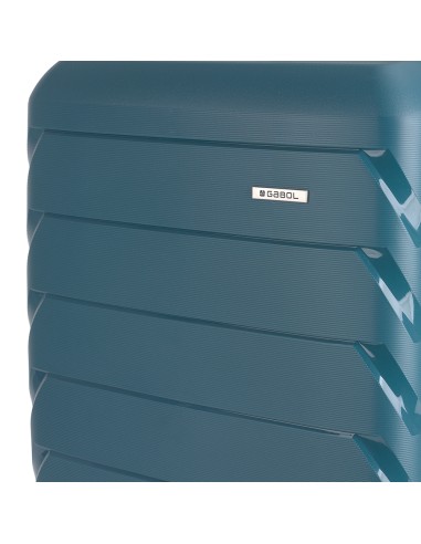 Maleta Trolley Grande Gabol Origami Turquesa