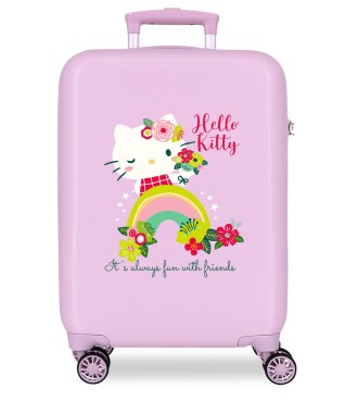 4171111 TROLLEY ABS 55CM. 4R. ALWAYS FUN WITH FRIENDS LILA