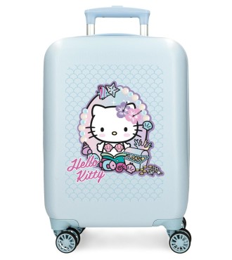 4181311 TROLLEY ABS 50CM. 4R. MERMAID KITTY AZUL CLARO