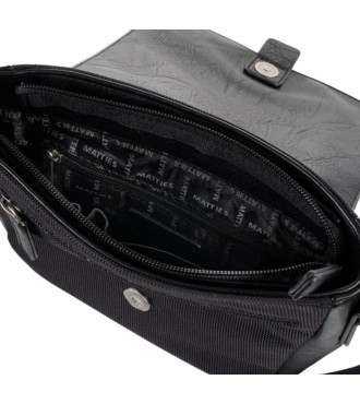 Bolso Bandolera C/Solapa Matties Sport Nylon 40191-20 Negro 2