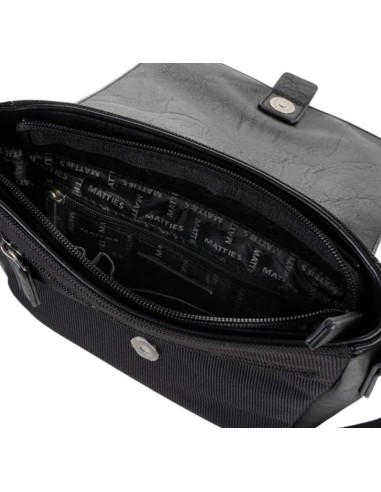 Bolso Bandolera C/Solapa Matties Sport Nylon 40191-20 Negro