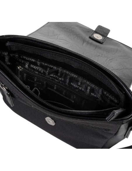 Bolso Bandolera C/Solapa Matties Sport Nylon 40191-20 Negro Bolso Bandolera C/Solapa Matties Sport Nylon 40191-20 Negro