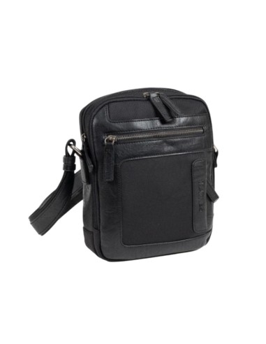 Bolso Bandolera Doble Matties Sport Nylon 40192-20 Negro
