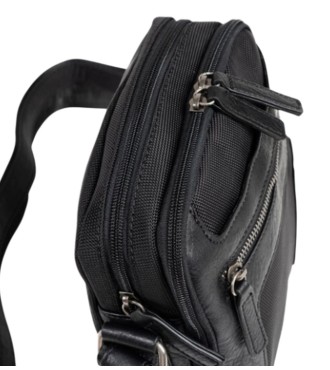 Bolso Bandolera Doble Matties Sport Nylon 40192-20 Negro 2