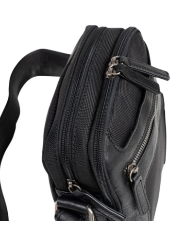 Bolso Bandolera Doble Matties Sport Nylon 40192-20 Negro