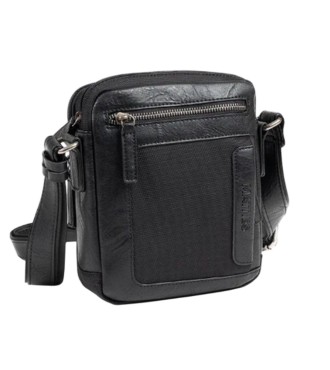 Bolso Bandolera Doble Matties Sport Nylon 40194-20 Negro