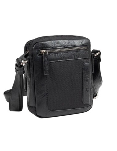 Bolso Bandolera Doble Matties Sport Nylon 40194-20 Negro