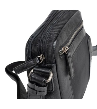 Bolso Bandolera Doble Matties Sport Nylon 40194-20 Negro 2