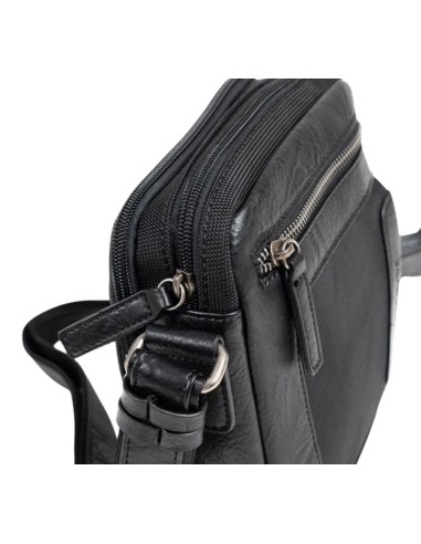 Bolso Bandolera Doble Matties Sport Nylon 40194-20 Negro