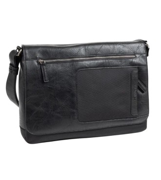 Cartera Portaordenador C/Solapa Matties Sport Nylon 40196-20 Negro