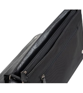 Cartera Portaordenador C/Solapa Matties Sport Nylon 40196-20 Negro 2